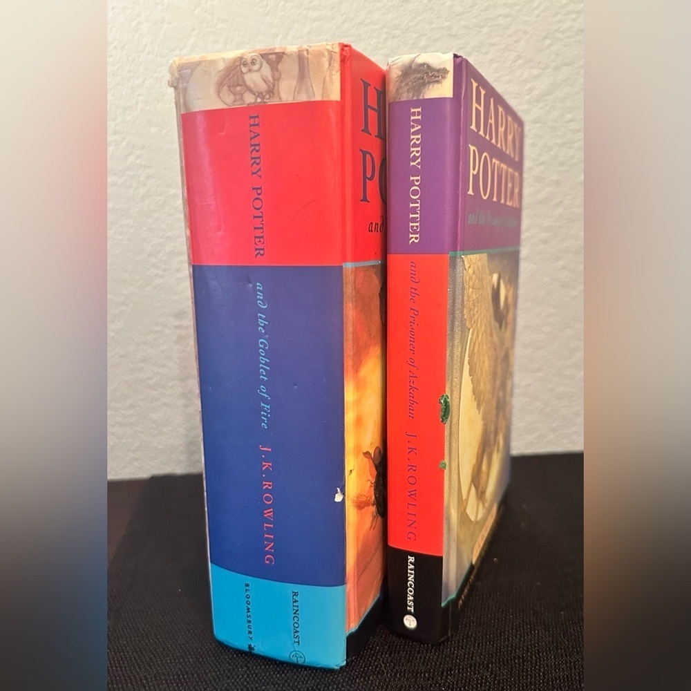 Harry Potter and the goblet of fire  (1st reprint) and prisoner of Azkaban(14th)